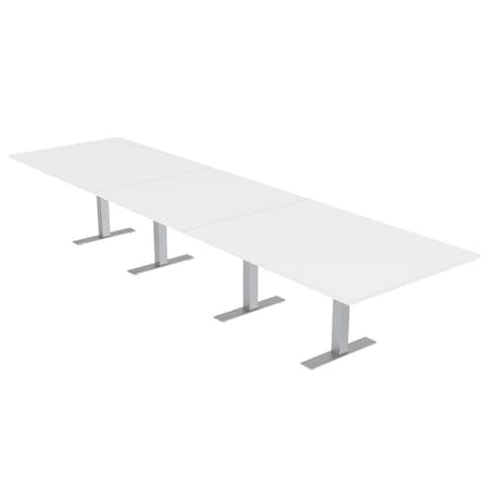 Skutchi Designs 45 in W, 165.75 in L, 29 in H, Engineered Wood Top, White HAR-REC-48x168-T-XD09
